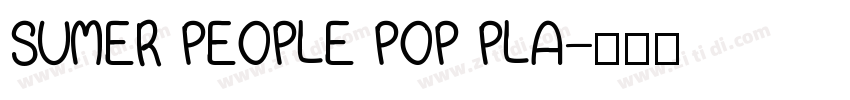SUMER PEOPLE POP PLA字体转换